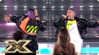 Acacia amp Aaliyah sing Bang Bang in singoff  Live Shows Week 5  The X Factor UK 2018 [upl. by Dellora]