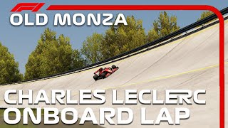 F1 Old Monza Road  Oval Hotlap  Charles Leclerc Onboard  2020 Italian Grand Prix [upl. by Nevaeh]