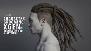 Realistic Dreadlocks using Xgen in Maya  Character Grooming Course Trailer  Rastas [upl. by Anaerol]