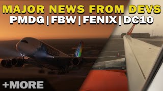 MSFS Aircraft Dev Updates Previews amp Releases  Fenix Sharklets PMDG DC10 amp MSFS2024 iniBuilds [upl. by Suivatal138]