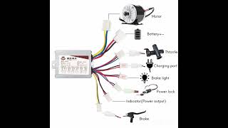 DC Brush Motor Speed Controller 36V 800W 48V Electric Scooter Bicycle Ebike Motorcycle Accessories [upl. by Uchish]