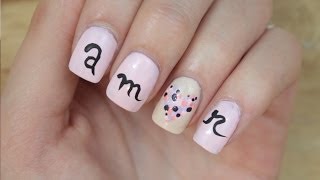 Mi Am❤r  Tutoriel Nail Art [upl. by Hennebery177]