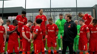 Why am I always on the front  Inside Liverpools 202122 team photo [upl. by Balbur]