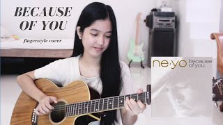 Because Of You  Neyo fingerstyle cover [upl. by Pippa]