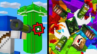 3 Maneiras de Destruir uma Torre MINECRAFT DOOMSPIRE BRICKBATTLE [upl. by Linder]