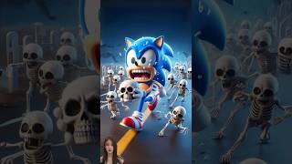 💙 Evolution of Sonic  Chased by Skeletons 😭 Sonic The hedgehog cartoon funny sega shorts [upl. by Oer]