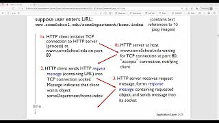 HTTP Connection Persistent and Non Persistent  W05 02 Ch02 [upl. by Carin259]