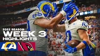 Highlights Top Plays From Rams Week 3 Win vs Cardinals  Aaron Donald Sack Cooper Kupp TD amp More [upl. by Annatnas]