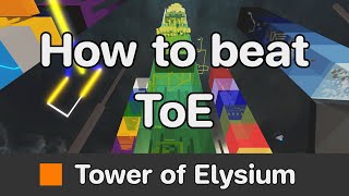 JToH  Tower of Elysium ToE guide [upl. by Cristin]