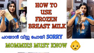 HOW TO USE FROZEN BREAST MILK for BABIES 👶 [upl. by Aiela]