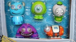 IMAGINEXT MONSTERS UNIVERSITY ART TERRI AND TERRY DISNEY PIXAR TOY REVIEW [upl. by Fontes169]