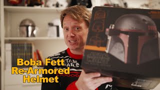 Boba Fett Rearmored Helmet From Hasbro Black Series Just in time for Book of Boba Fett [upl. by Oigufer176]