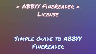 Setup ABBYY FineReader on Your PC for 2024 [upl. by Velma]