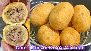 Có Khoai Mì Làm Bánh Kiểu Này Giòn Ngon Dễ Hơn Bánh Cam Rán Fried cassava cake [upl. by Adnawot579]