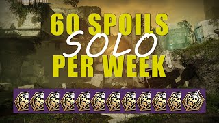 60 Spoils Per Week SOLO  All Four VoG Secret Chests [upl. by Eiralih]