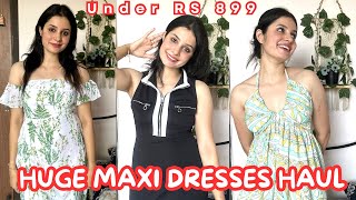 ‘HUGE’ MYNTRA MAXI DRESSES Try on Haul [upl. by Louella347]