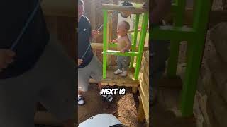 Dad built an amazing elevator for this baby shorts [upl. by Mojgan]