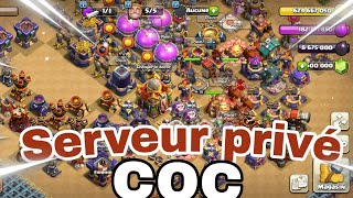 Serveur privé clash of clans pour jouer avec lhdv16  clash of clans [upl. by Chic]