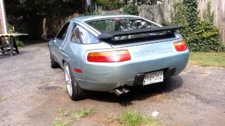 Porsche 928 S4 full Lomas Exhaust with X Pipe [upl. by Curry]