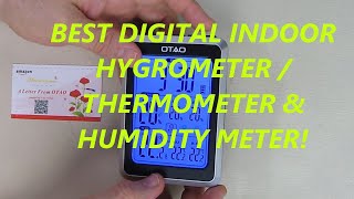 HIGH QUALITY Digital Hygrometer Indoor Thermometer Humidity Meter REVIEW [upl. by Schechinger]