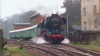 Dampflokomotive 50 3648 Chemnitz  Rochlitz  1997 [upl. by Ginelle]