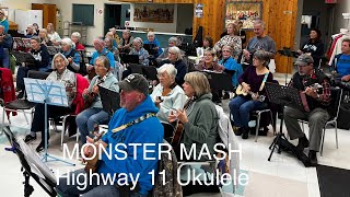 Monster Mash  Highway 11 Corridor Ukulele Players  Halloween fun [upl. by Ranjiv]