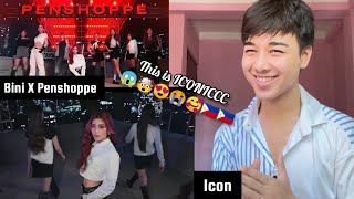 PENSHOPPExBINI  ICON Official Music Video  REACTION [upl. by Enrique461]