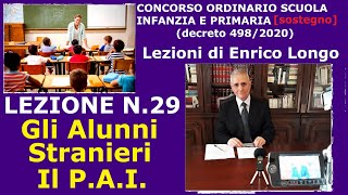 Gli Alunni Stranieri  Il PAI  LEZIONE N 29 sostegno [upl. by Michal]