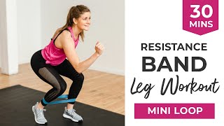 8 Best Leg Exercises with Resistance Bands  Booty Band Leg Workout [upl. by Whitelaw]