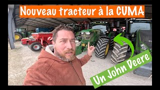 Un nouveau tracteur à la CUMA  John Deere 6R 185 [upl. by Ceil396]