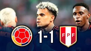 EMPATE AGÓNICO COLOMBIA Vs PERU 11 RESUMEN y ANALISIS del PARTIDO ELIMINATORIAS SUDAMERICANAS [upl. by Jeri159]