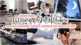 🌙 CLOSING SHIFT ROUTINE  night time reset  evening cleaning motivation  after dark [upl. by Anella]