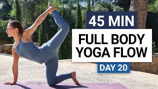 45 Min Full Body Yoga Flow  Day 20  30 Day Yoga Challenge [upl. by Josefina]