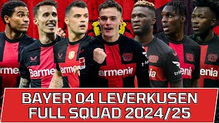 BAYER 04 LEVERKUSEN FULL SQUAD SEASON 202425  Bayer Leverkusen Squad Update with Transfer Rumors [upl. by Eniksre]