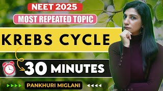 Krebs Cycle😱🥁🥁🔥🔥🔥Respiration in Plants8 marks sureNeet 2025Aiims DelhiPankhuri Miglani [upl. by Rogerson339]