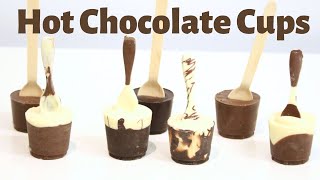 How to make HOT CHOCOLATE CUPS at home [upl. by Nowell]