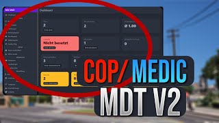 POLICE  MEDIC MDT Script  V2 Update  FiveM für ESX und QB [upl. by Luben]