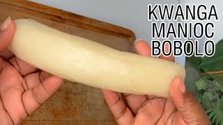 RECETTE DE BÂTON DE MANIOC BOBOLO KUANGA [upl. by Ymrots]