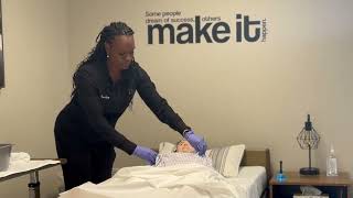 Michigan CNA Testing Skill  Catheter Care [upl. by Rexford300]