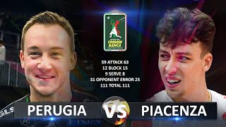 Perugia vs Piacenza  Italian Volleyball SuperLega 20232024 [upl. by Damick]