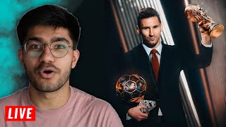 BALLON DOR 2023 CEREMONY LIVE WATCHALONG  Messi 8th Ballon Dor [upl. by Ebbie]