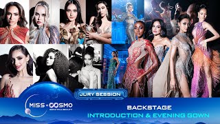 Exclusive BACKSTAGE of the INTRODUCTION amp EVENING GOWN  part 4  JURY SESSION MISS COSMO 2024 [upl. by Malka]