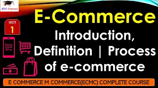 L1 ECommerce Introduction Definition  Process of ecommerce  ECMC Lectures in Hindi [upl. by Daahsar]