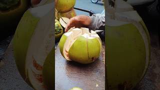 super cool fresh coconut cutting shorts streetfood viral coconut asmr [upl. by Charbonnier]