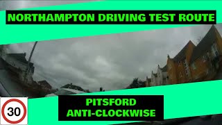 Northampton Driving Test Route  Pitsford AntiClockwise  With Sat Nav And Commentary [upl. by Tnias854]