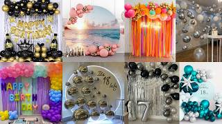 🌈Balloon decoration ideas colour combinationBirthday Decoration images SimpleBalloon Decoration [upl. by Ecirtnuahs427]