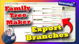 Exporting a Branch of the Family Tree Using Family Tree Maker [upl. by Ylrehs325]