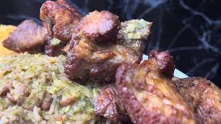 Haitian Griot recipe  making Haitian fried pork recipe  How to clean your meat food foodie [upl. by Gamaliel]