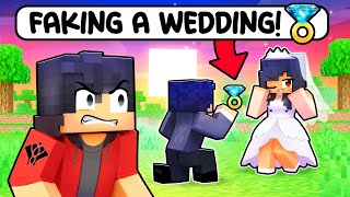 I faked my REAL WEDDING in Minecraft [upl. by Trude]