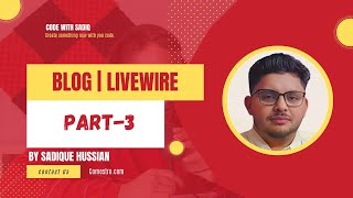 Blog with Laravel 11 amp Livewire 3  sqlite  Installation amp design  part 3 [upl. by Eisned523]